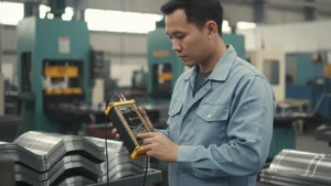 Alat Pengukur Ketebalan Ultrasonik NOVOTEST UT-2A - alat genggam dengan layar digital dan probe ultrasonik.