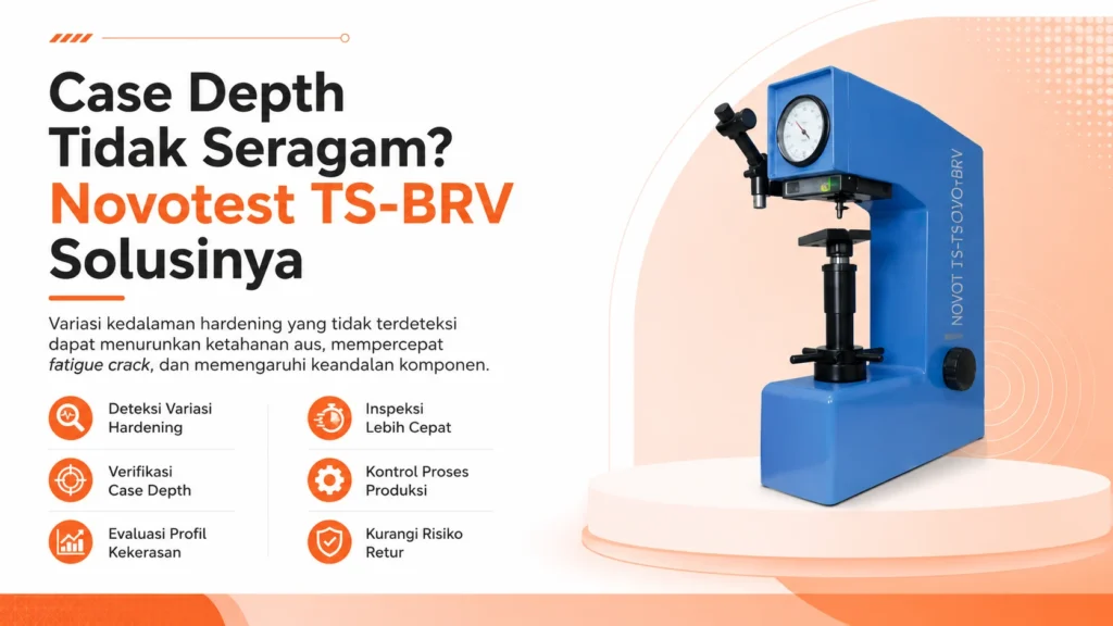 Alat Ukur Kekerasan NOVOTEST TS-BRV - alat uji micro Vickers portabel pada komponen transmisi otomotif