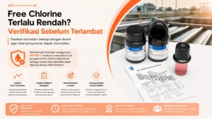 verifikasi dosis klorin untuk mencegah terjadinya under-dosing chlorine pada industri air minum dalam kemasan AMDK