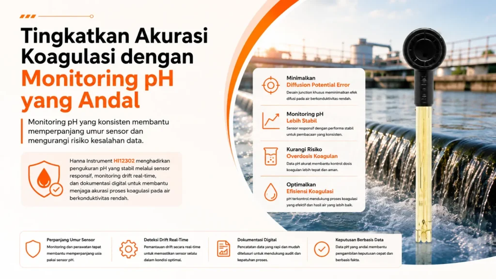 kontrol dan kendalikan akurasi koagulasi menggunakan Hanna Instrument HI12302