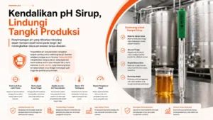 kontrol tingkat pH pada produksi sirup untuk mencegah tangki korosi