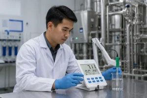 HI2002-02 edge pH ORP Meter - Alat ukur pH dan ORP digital dengan layar sentuh dan desain modern.