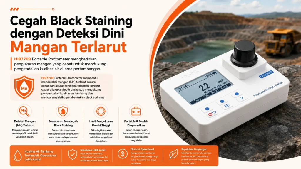 Cegah Black Staining dengan Deteksi Dini Mangan Terlarut