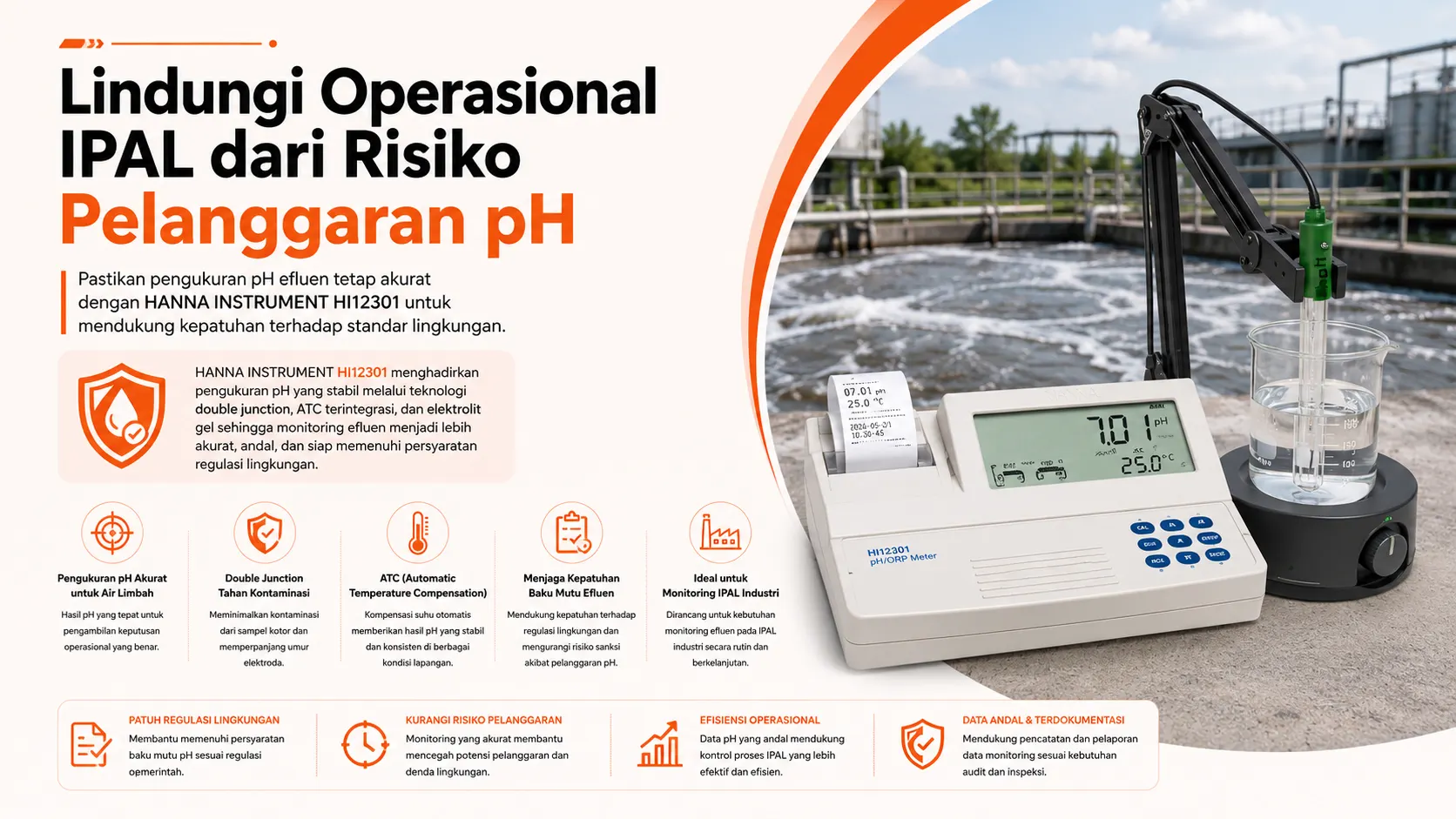 kontrol pH limbah industri untuk mencegah terkena pelanggaran NPDES