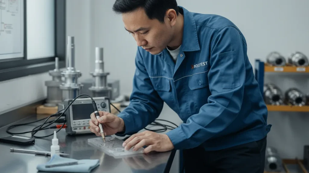 Blok Uji Kalibrasi NOVOTEST SO1 - blok kalibrasi untuk verifikasi case depth nitrided aerospace