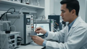 Blok Uji Kalibrasi NOVOTEST SO2 - blok kalibrasi dengan konektor untuk pengujian gas SO2