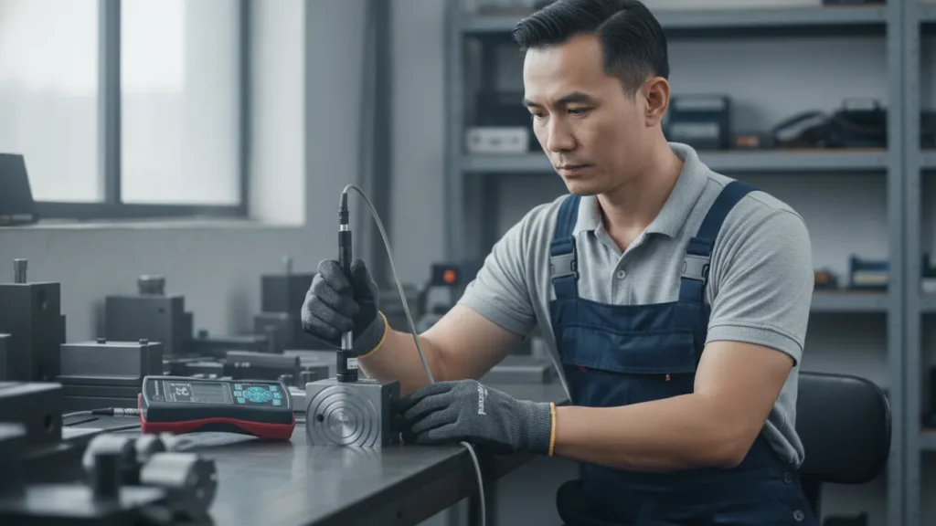 Alat Ukur Kekerasan NOVOTEST T-D3 - perangkat portabel Leeb untuk deteksi shifting hardness zones material aerospace