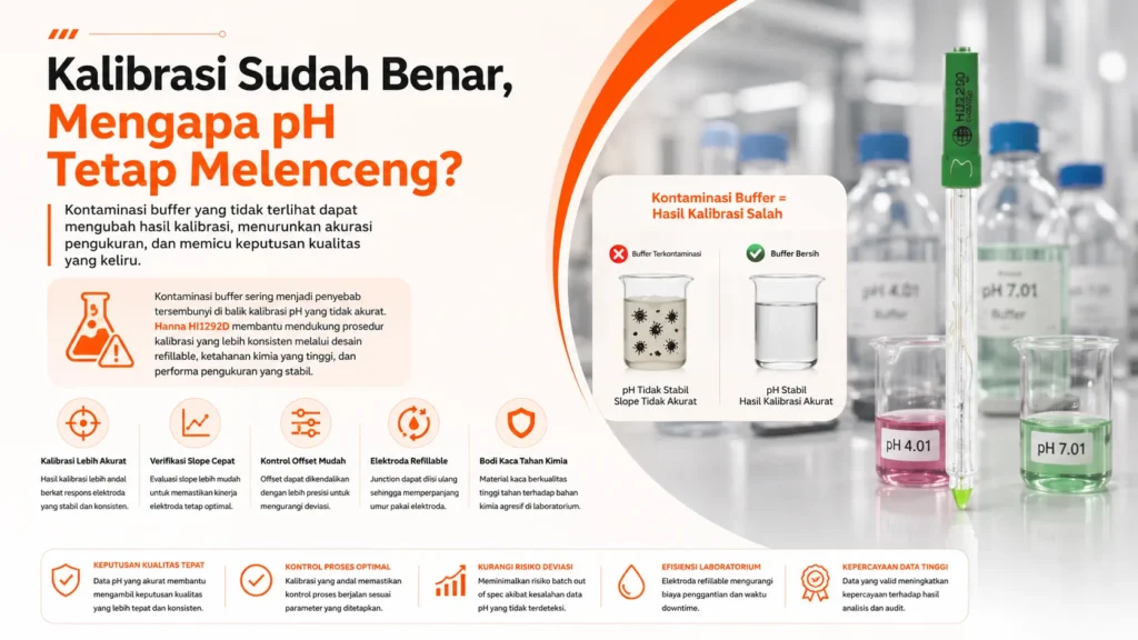Kalibrasi akurat dengan Hanna Instrument HI1292D
