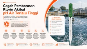 kontrol ph untuk mengurangi dosis klorin yang optimal menggunakan HANNA HI12300