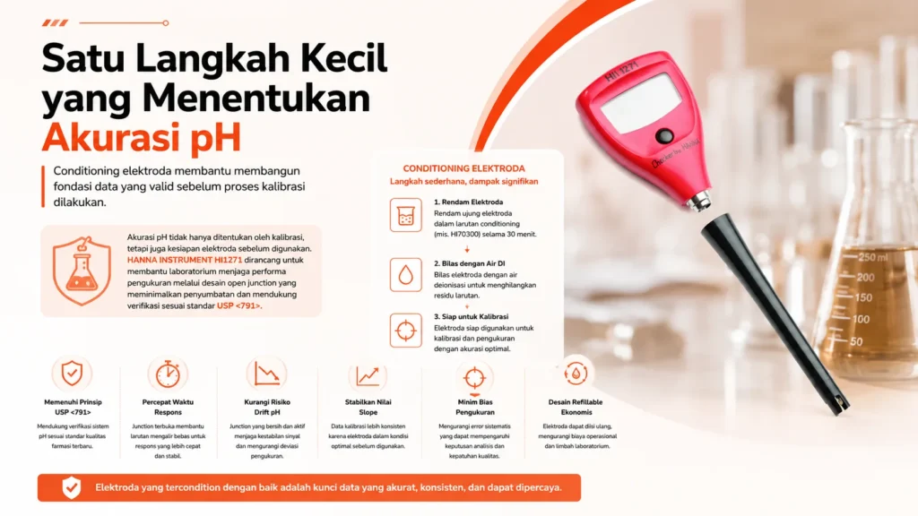 KONTROL PERAWATAN ALAT UKUR PH, MENJAGA KONDISI ELEKTRODA AGAR HASIL AKURAT