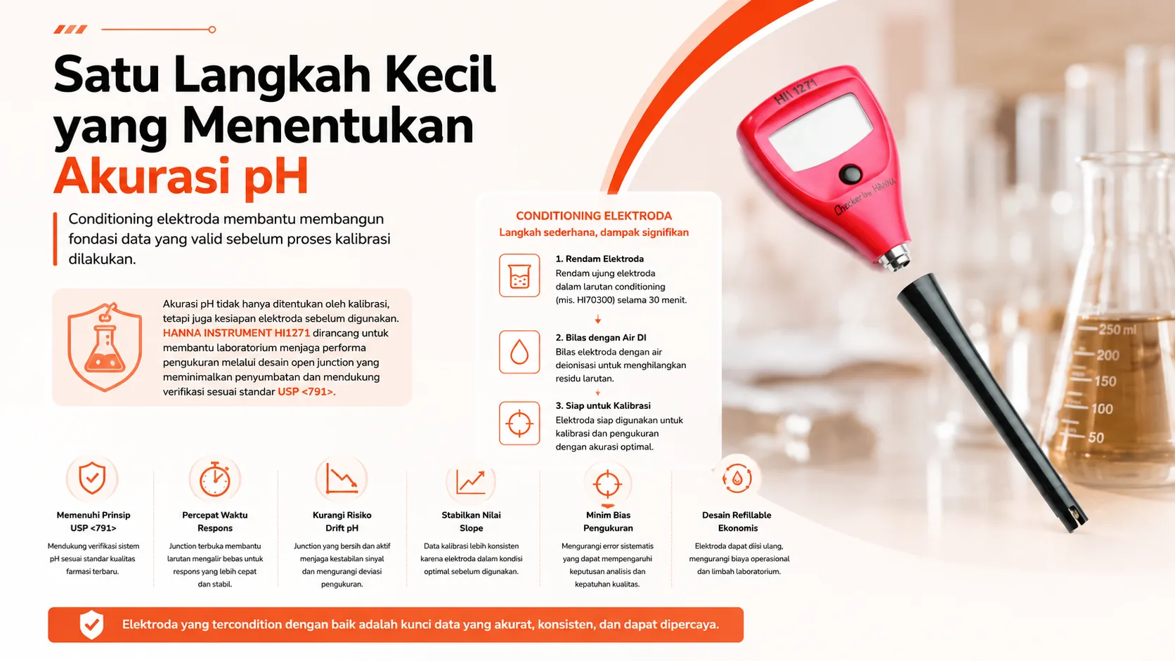 KONTROL PERAWATAN ALAT UKUR PH, MENJAGA KONDISI ELEKTRODA AGAR HASIL AKURAT