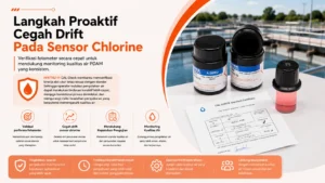 strategi langkah proaktif untuk mendeteksi drift pada sensor free chlorine