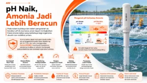 kontrol amonia dengan monitoring pH menggunakan Hanna HI1285-5