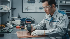 NOVOTEST UT-3A-EMA - alat pengukur ketebalan PCB non-destruktif dengan teknologi EMA