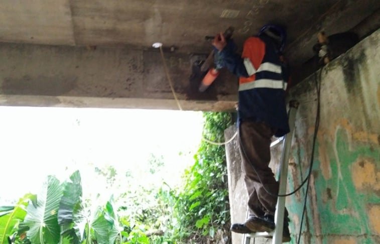 Pemantauan Berkala Kekuatan Beton Jembatan dengan Strength Meter