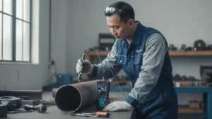[Alat Ukur Kekerasan NOVOTEST T-D3] - pengujian kekerasan las aerospace fokus HAZ dan PMZ sesuai ASTM A956