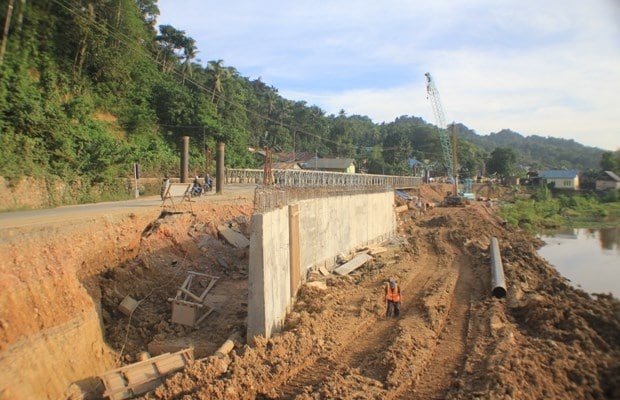 Proses Pekerjaan Oprit jembatan