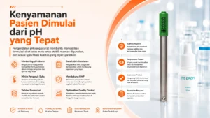 Alat Ukur pH HANNA INSTRUMENT HI12963 - pH meter digital untuk kontrol suhu formulasi obat tetes mata