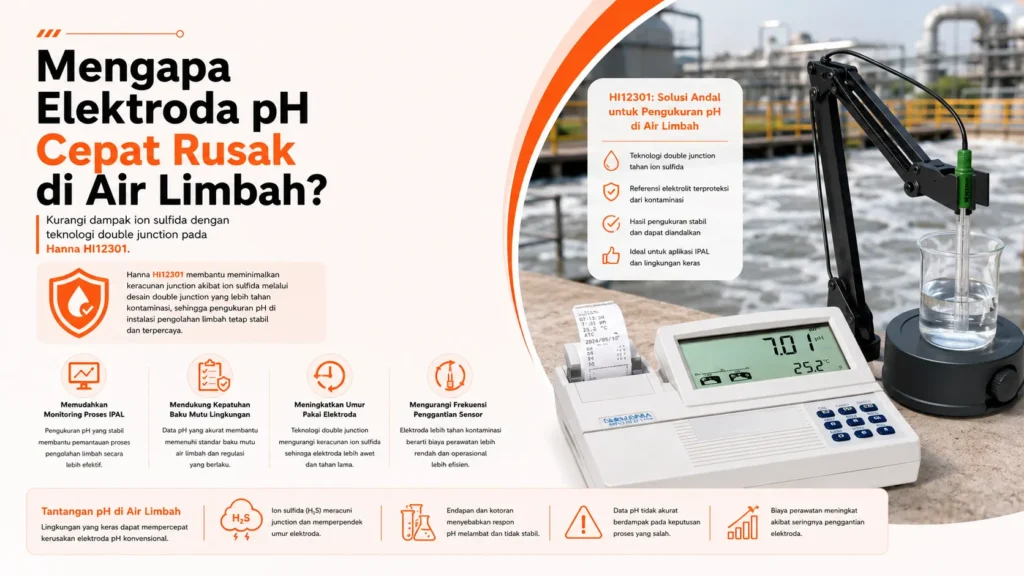 penerapan Hanna HI12301 dalam Sektor Pengolahan Limbah