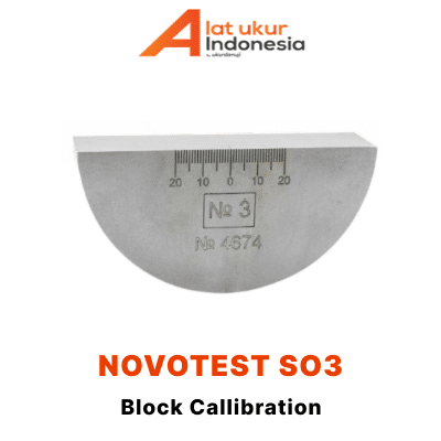 Blok Uji Kalibrasi NOVOTEST SO3 - blok logam presisi untuk kalibrasi alat uji kekerasan