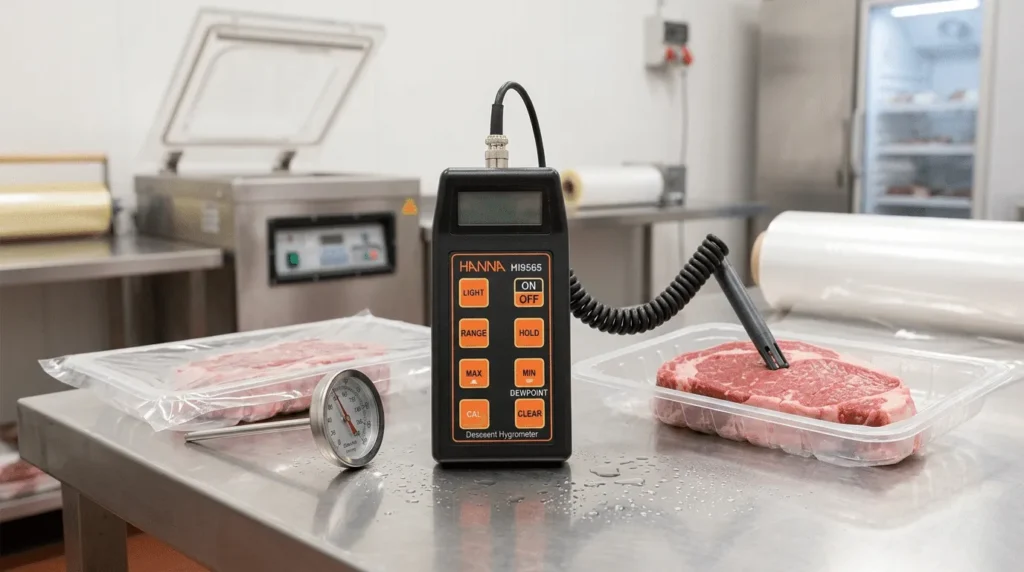 Termohigrometer Multi Fungsi HANNA INSTRUMENT HI9565 - alat ukur kelembaban dan suhu genggam dengan layar digital