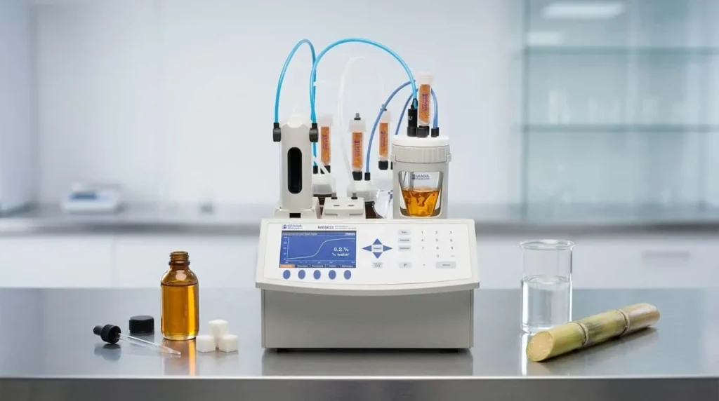 Karl Fischer Hanna Instrument HI903 - alat titrator air untuk kalibrasi kadar air sirup