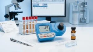 Photometer Portabel Seng Hanna HI96731 - Alat genggam dengan layar LCD untuk pengukuran seng akurat dengan CAL Check
