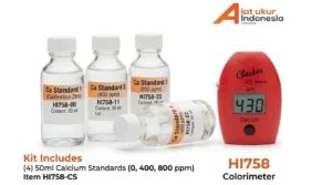 HANNA INSTRUMENT HI758 - Alat ukur kalsium portabel dengan layar digital, untuk uji cepat kadar kalsium tablet effervescent.