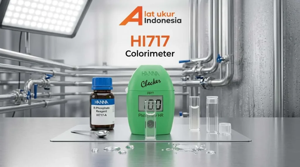 Alat Ukur Fosfat HANNA INSTRUMENT HI717 - Colorimeter presisi untuk deteksi residu deterjen pada air CIP dairy.