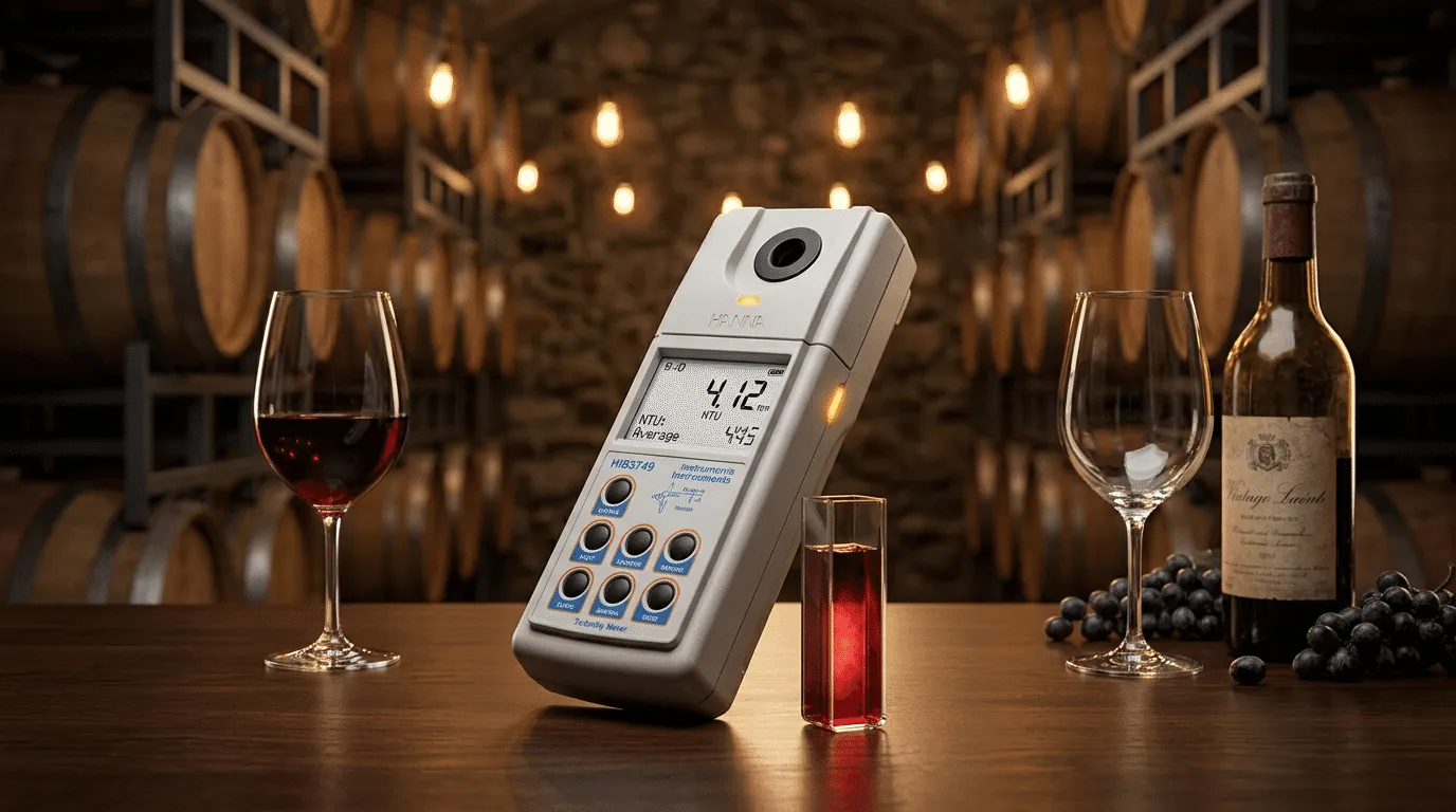 Alat Ukur Kekeruhan HANNA INSTRUMENT HI83749 - perangkat genggam pengukur kekeruhan wine dengan metode NTU