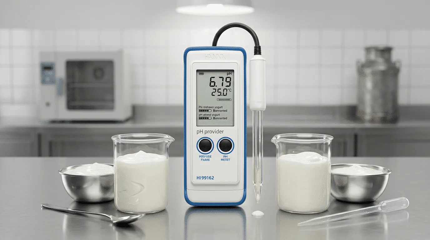 Milk pH Portable Meter HANNA INSTRUMENT HI99162 - alat ukur pH susu portabel dengan probe dan layar digital