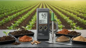 Hanna HI99121 pH Meter Tanah Portabel - alat pengukur pH tanah dengan probe dan layar LCD digital