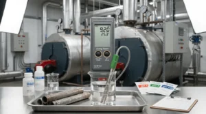 pH Meter Portable HANNA HI99141 untuk Boiler & Cooling Tower - alat ukur genggam dengan probe dan layar digital