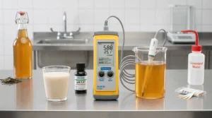 HANNA HI99161 pH Meter - Alat portabel dengan probe untuk uji pH minuman fermentasi