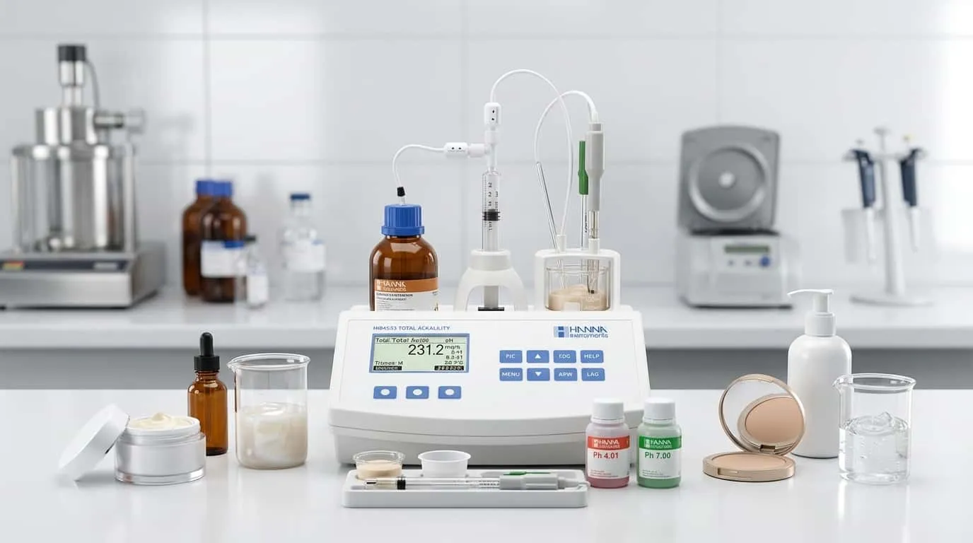 Alat Titrasi HI84533 HANNA INSTRUMENT - Alat monitoring pH kosmetik dan total acidity sesuai ISO 22716