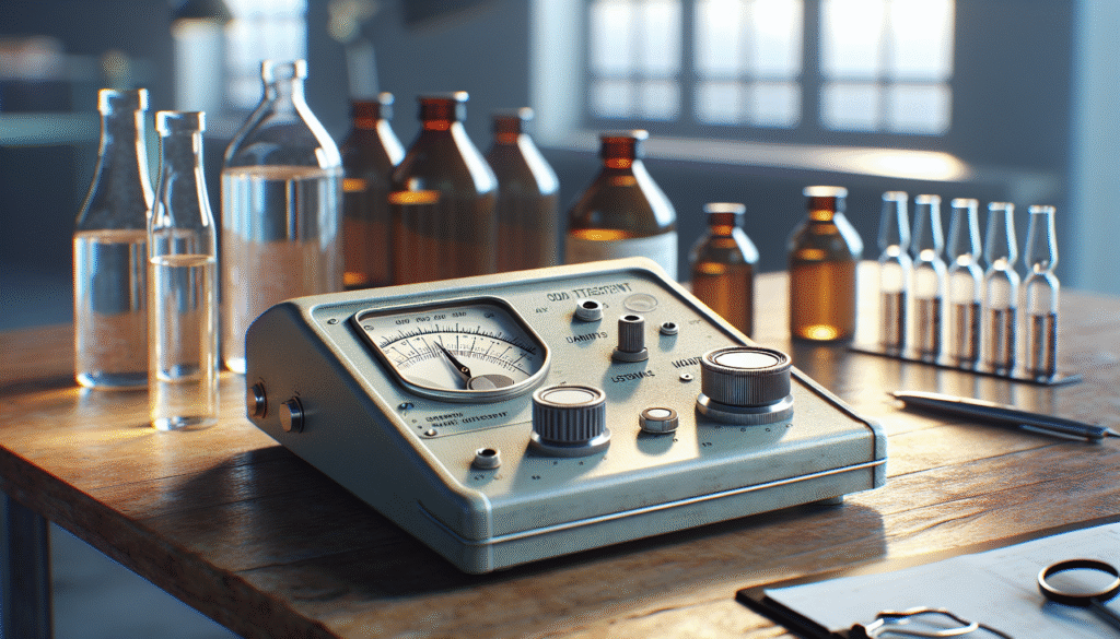 Alat ukur kadar air di lab, krusial untuk pengawetan dan penyimpanan minuman awet.