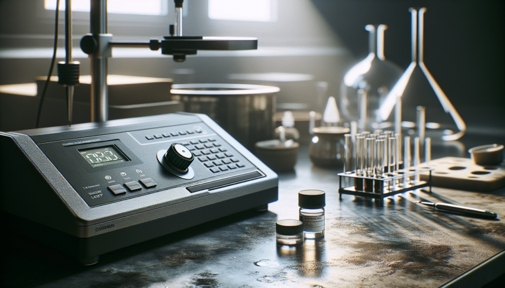 Alat pengukur kadar air memeriksa sampel kosmetik untuk kontrol kualitas dan stabilitas.