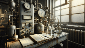 Water quality monitoring station with BOD/DO meter in a nickel smelter lab for ESG compliance.