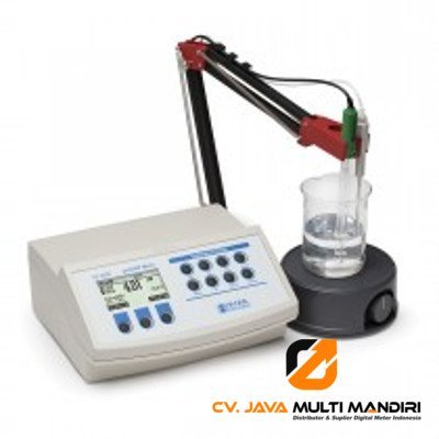 Alat Ukur Laboratory pH/ORP Benchtop Meter Hl3220 - tampak depan alat dengan layar dan tombol, fitur CAL Check