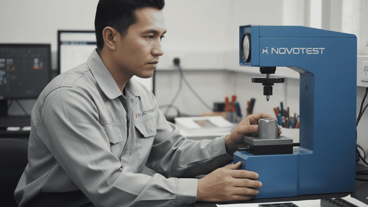 Alat Ukur Kekerasan NOVOTEST TS-R - Pengujian kekerasan logam