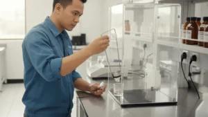 Viscosity Flow Cup NOVOTEST VZ-246P - Cup viskositas logam dengan lubang kecil di dasar